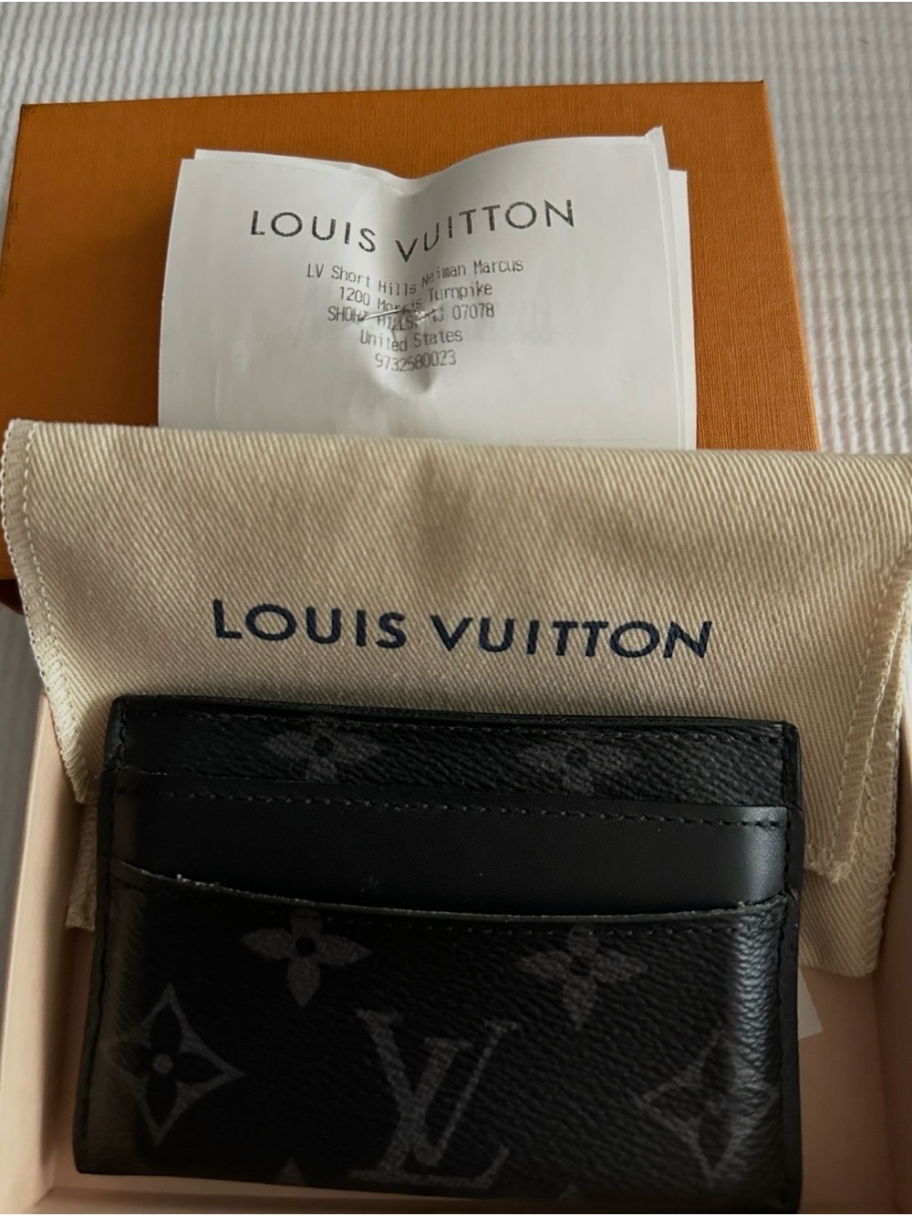 Louis Vuitton Monogram Eclipse Double Card Holder